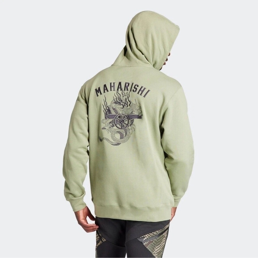 Adidas Arsenal x Maharishi Hoodie green size  LARGE